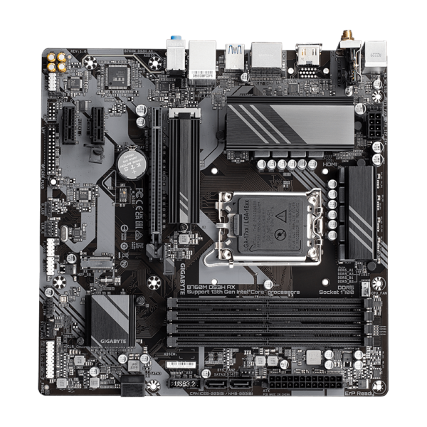 GIGABYTE B760M DS3H AX LGA1700 MICRO ATX MOTHERBOARD - Image 3