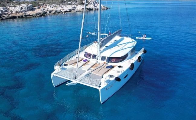 Full Day Yacht Tour in Catamaran Naxos Greece