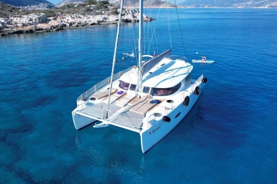 Full Day Yacht Tour in Catamaran Naxos Greece